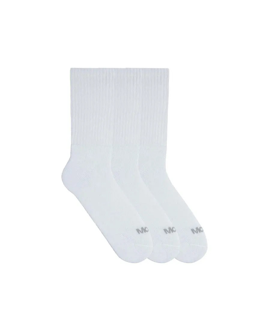 Pair of Long Crew Sports Socks · White