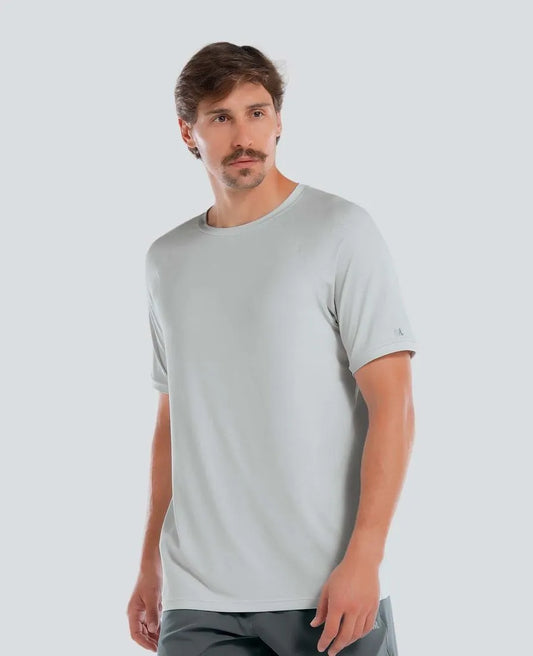Raglan Microfiber T-Shirt · Light Gray